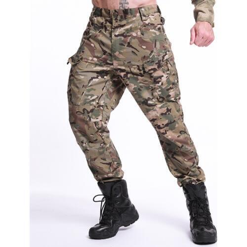 Army Hiking Climbing Quick drying pants Men outdoor thin Wearproof spotrs trousers Military Camouflage Tactical Training Pants