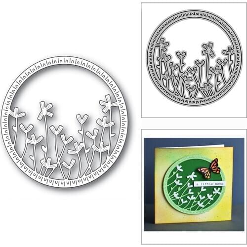 New Ornate Flower Circle Frame 2020 Metal Cutting Dies for DIY Scrapbooking Decorative and Card Making Embossing Craft No Stamps