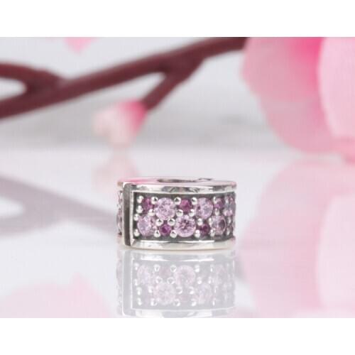 S925 Sterling Silver New Red Flashing Elegant Fixing Clip Suitable For Original Diy Bracelet