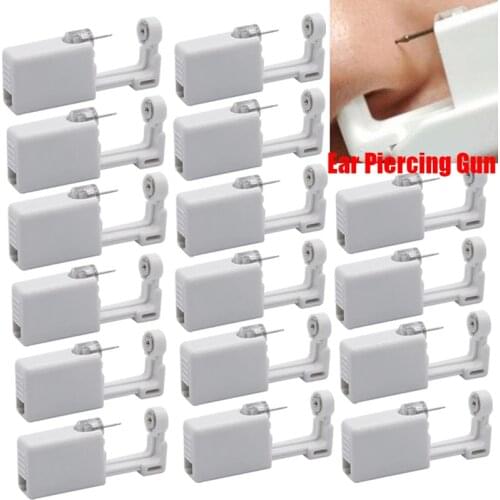 Disposable Sterile Ear Piercing Unit Cartilage Tragus Helix Piercing Gun NO Pain Nose Ear Piercer Tool Machine Kit Stud Jewelry