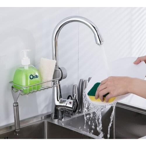 Kitchen and Bathroom Organizer Iron Shelf Single Layer