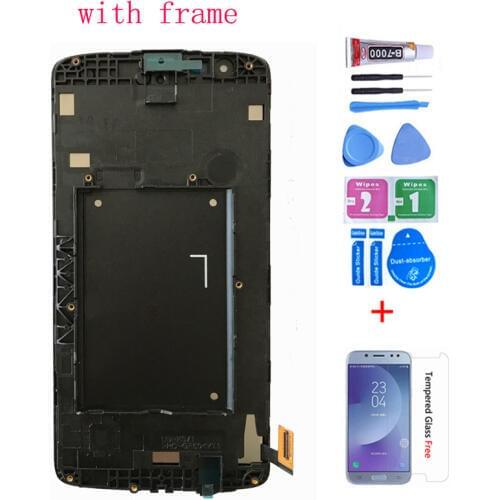 Original For LG K8 LTE K350 K350N K350E K350DS LCD Display with Touch Screen Digitizer Assembly With frame free shipping
