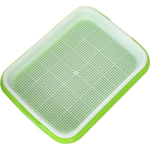 Seed Sprouter Tray 2 Layer Soilless Bean Hydroponic Nursery Plate Sprouting Pot Planter Garden Planting Germination Tool