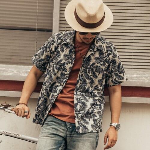 Men's Beach (Hawaiian) Shirts RedTornado China