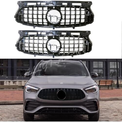 Car Front Racing Billet Bumper Grille Upper Facelift Grill Fit For Mercedes-Benz H247 GLA Class 2020 2021 Deluxe