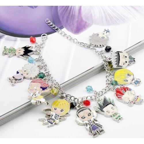 Charm Anime Hunter × Hunter Bracelet Gon Freecss Killua Zoldyck Kurapika Hisoka Morow Chrollo Leorio Paladiknight Figure Bangle
