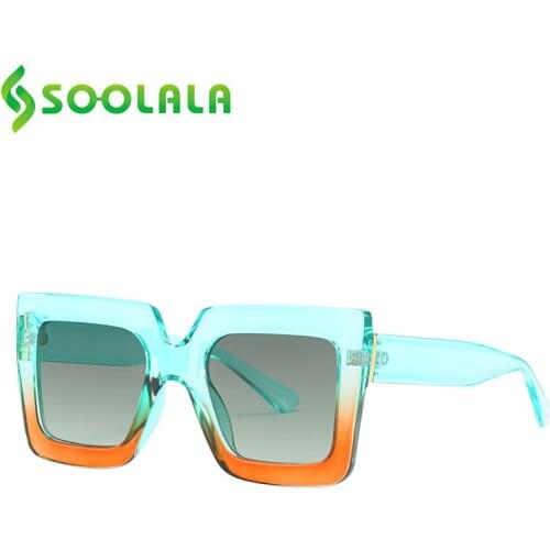 SOOLALA Women's Sunglasses Transparent Glasses