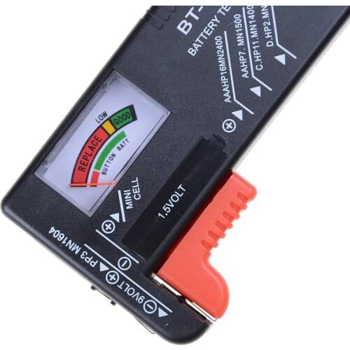 Voltage tester checker BT-168 AA/AAA/C/D/9V/1.5V battery universal button battery color code meter indicator BT168 power supply