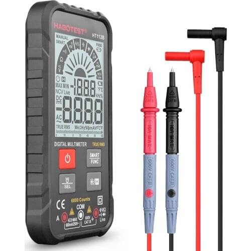HABOTEST Smart Multimeter Automotive Tester Professional Digital Multimeter Voltage Tester NCV Ohm Capacitance Hz AC DC 600V