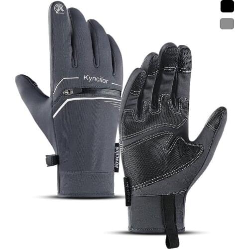 Waterproof Biker Gloves Winter Warm Gloves For Sports Touch Screen Outdoor Full Finger Horizontal Bar Bicycle Glove Accessories