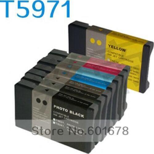 Refillable Ink T5971 /T5979 (2sets/lot) Compatible for Epson 7890/9908/7908/9710/9700/7710/7700/9910/9900/7910/7900 printers