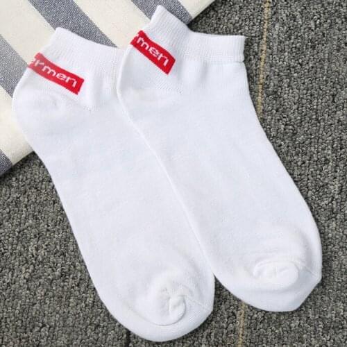 1pair Unisex Comfortable Stripe Cotton Sock Slippers Short Ankle Socks Solid Color Boat Socks Comfortable Cotton Ankle Socks