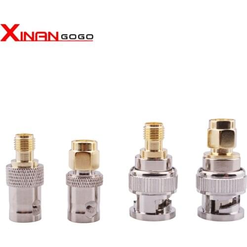 Xinangogo 2PCS RF ADAPTER SMA to BNC SMA Male Female to BNC Male Female Connector