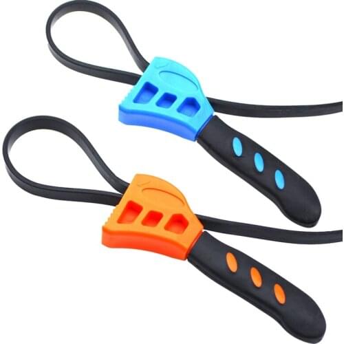 2 Pieces of Belt Wrenches, Oil Filter Wrenches, Adjustable Belt Wrenches for Can Openers, Pipe Tongs, Auto Repair Tools