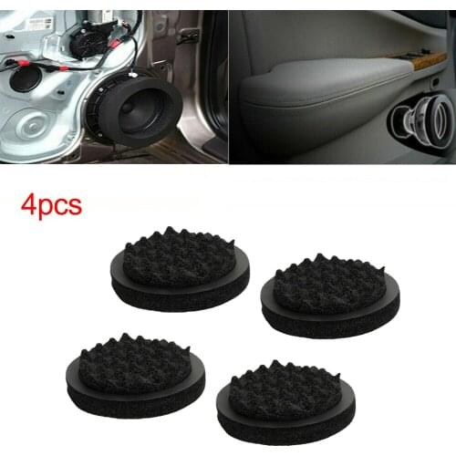 4 Pieces Of 6.5-inch Car Door Horn Insulation Ring, Subwoofer Foam Wave Pad, Fireproof And Heat Insulation Car Interior Accessor