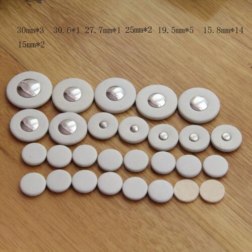 5pcs Advanced real leather bass clarinet pads