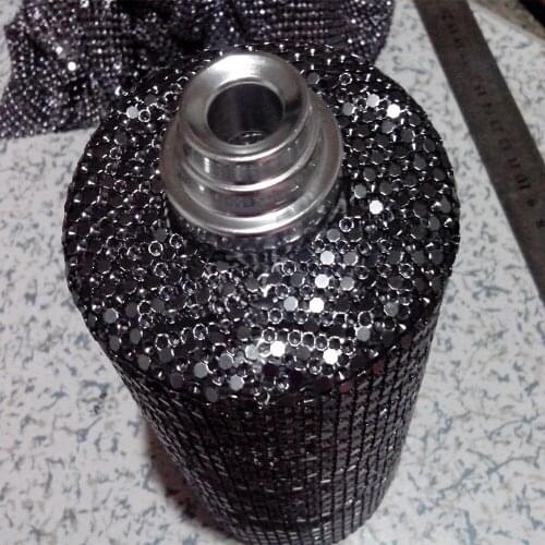 Aluminum metal sequin fabric for bottle