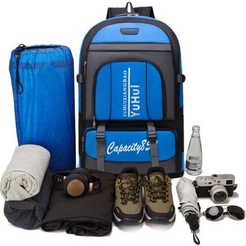 Large Anti-Theft Backpack Camping Man Travel Oxford Multifunctional School Bag Sport Waterproof Motorcycle Hiking Women Backpack