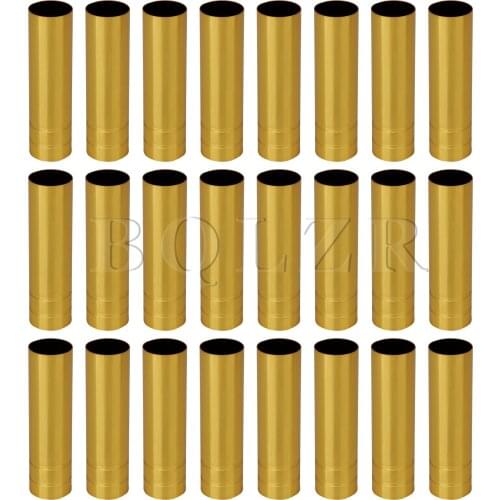 BQLZR 24 Pieces 3.93x0.98inch Golden Chandelier Socket Covers Candelabra Base
