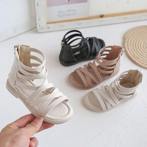 Kids Sandals For Children Girls Open-toed Princess Beach Sandalias Soft-soled Non-slip Sandals Kids Shoes For Girl Sandals 2021