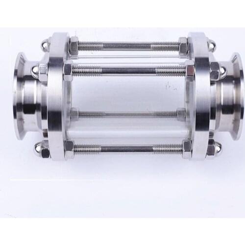Brewing Diopter 3.5" Tri Clamp x 89mm Pipe OD SUS 304 Stainless Steel Sanitary Flow Sight Glass Homebrew Beer