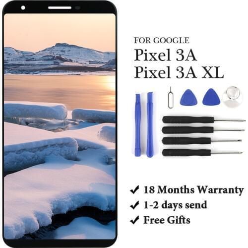 For HTC Google Pixel 3A LCD 3A XL LCD OEM Touch Screen Digitizer Spare part Phone Replacement For HTC Google Pixel 3A Display