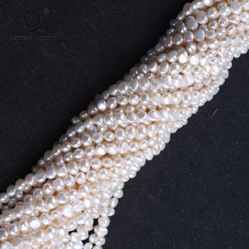 AA 6-7mm Baroque Shape Real Natural Freshwater Pearl String Price For Sale