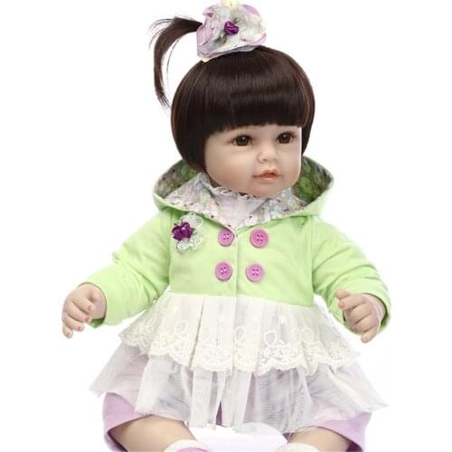 NPK DOLL Bebe reborn 22inch soft silicone reborn baby doll girl toddler alive baby l.o.l dolls surprises gift