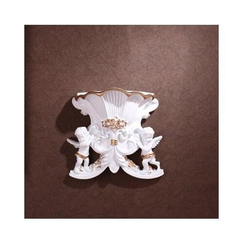 Angel wall decoration on the American wall vase pot flower basket resin handicraft decoration wholesale factory outle