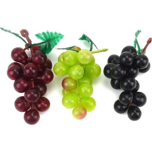 Cheap 3pcs / 7cm artificial plastic simulation fruit grape wedding decoration home kitchen Christmas gift clip accessories
