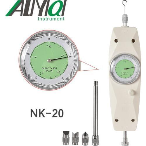 Free Shipping NK-20N 20N/2Kg Analog Force Gauge Dynamometer