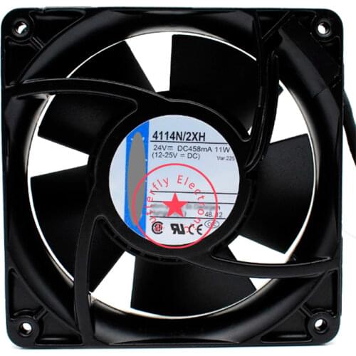 BRAND NEW 4114N/2XH 24V 11W ORIGINAL GERMANY 3WIRE HIGH TEMPERATURE RESISTANCE INVERTER 12038 12CM COOLING FAN COOLER 120*120*38