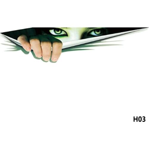 New Cool Lifelike 3D Eyes Peeking Monster Waterproof Fashion Car Sticker Car Styling For All Cars Autos 15*10cm Stick Decor