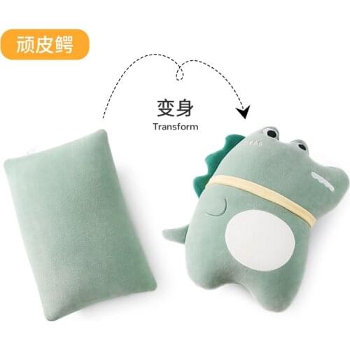 30CM Creative Tranformed Into The Cartoon Nap Sleeping Pillow Reversible Transformable Pillow Super Soft Animals Plushie Cushion