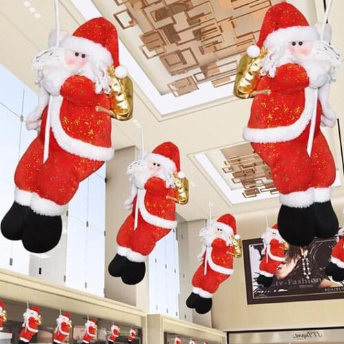 Hanging Father Christmas Santa Claus Figure Xmas Decoration Pendant Ornament