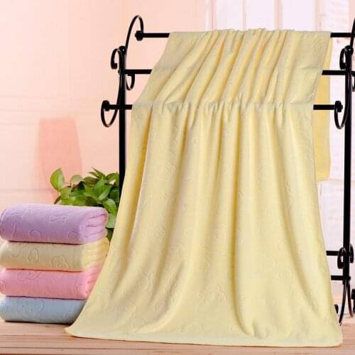 Microfiber Bath Towel Super Absorbent Quick Dry Large Towel Solid Color Soft Shower Towels With Embossed 70x140cm Home Decor