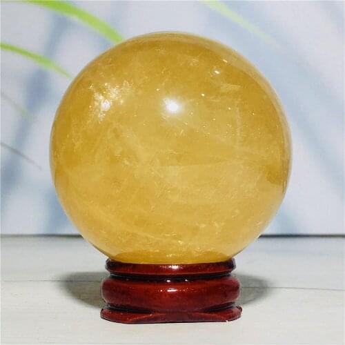 Natural Orange Calcite Sphere Home Decor Collection Chakra Healing Quartz Crystal Gemstone Globe Wicca Energy Supplies Ball