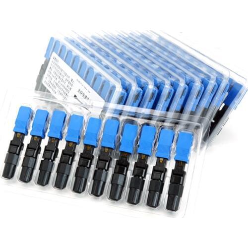 Factory Direct 100 pieces/box SC UPC Fiber Fast Connector SC UPC Single Fiber optic quick connector SC Connector Use FTTH