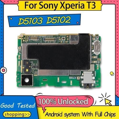 Disassemble Unlocked Good Tested Logic Board For Sony Xperia T3 D5103 D5102 Motherboard With Full Chips Mainboard