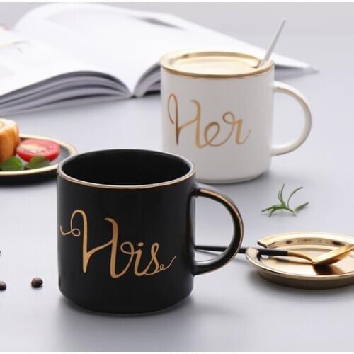 Luxury Bone China Coffee Mug Travel Breakfast Nordic Cute Coffee Mug Ceramic Golden Tazas Desayuno Kitchen Supplies QOO50MK