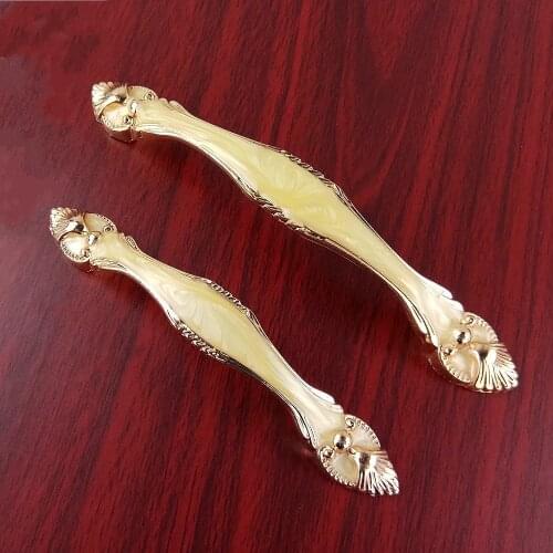 European Rose Gold Furniture Hardware Handle Kitchen Cabinets Sliding Door Drawer Knobs Wardrobe Cupboard Dresser Pull Handles