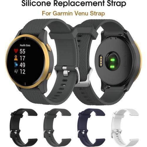 Silicone Sport Watch Band Strap Wristband for Garmin Venu Vivoactive 3 vivomove HR for Amazfit GTS for Samsung Gear S3,Active