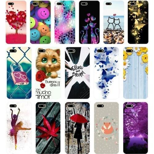 B Silicone case For 5.45" inch Huawei Y5 2018 PRIME case Soft back cover Phone Case for on Huawei Y5 2018 case Coque bumper bags