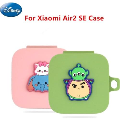 Disney Silicone Protective Earphone Case for Xiaomi Air 2 SE Bluetooth Headphones Boxs For Mi Air2 SE Earbuds Cover with Hook