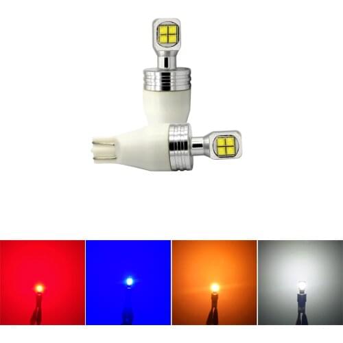 2PCS T15 921 912 W16W WY16W Super Bright LED Auto Brake Lights Reverse Light Car Reading Rear Turn Signals White Red Yellow