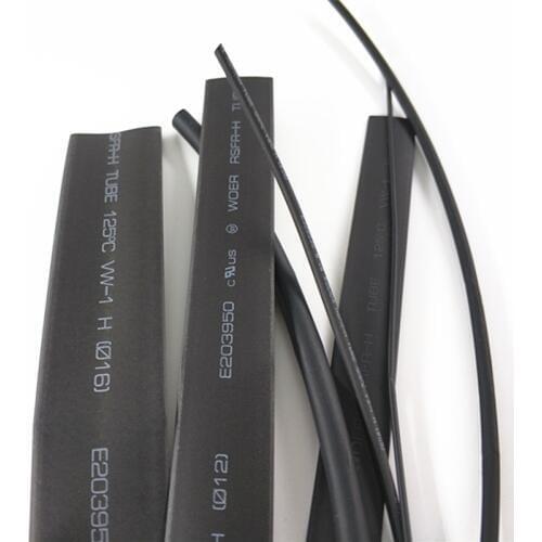 1 M/lot 2:1 Black 0.6mm 0.8mm 1mm 1.5mm 2mm 2.5mm Diameter Heat Shrink Heatshrink Tubing Tube Sleeving Wrap Wire High Quality