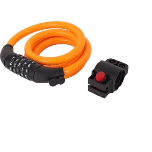 Bicycle locks five digit locks burglar lock lock frame mountain bike lock anti-theft steel cable lock