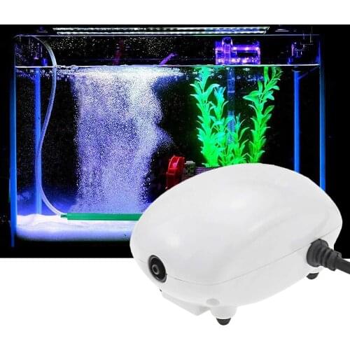 Aquarium Air Pump Fish Tank Oxygen Pump Single Outlet Air Bubbler Oxygen Increasing Pump 2.5W EU/US Plug