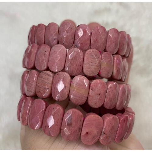 Natural Rhodonite stone beads bracelet natural stone bracelet DIY bracelet for woman wholesale