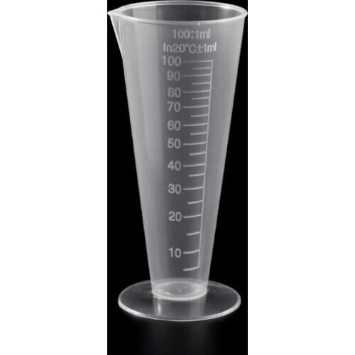 1PC 100ml Laboratory Bottle Lab Kitchen Plastic Measuring Cup Measuring Cup
